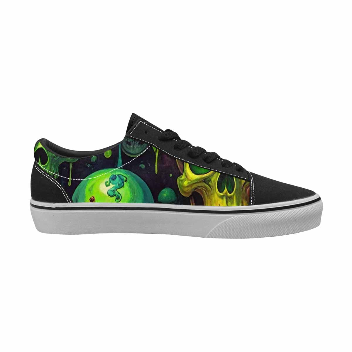 WOMEN'S More Overlapping Ontop Each Lace-Up Canvas Vivid Sneakers