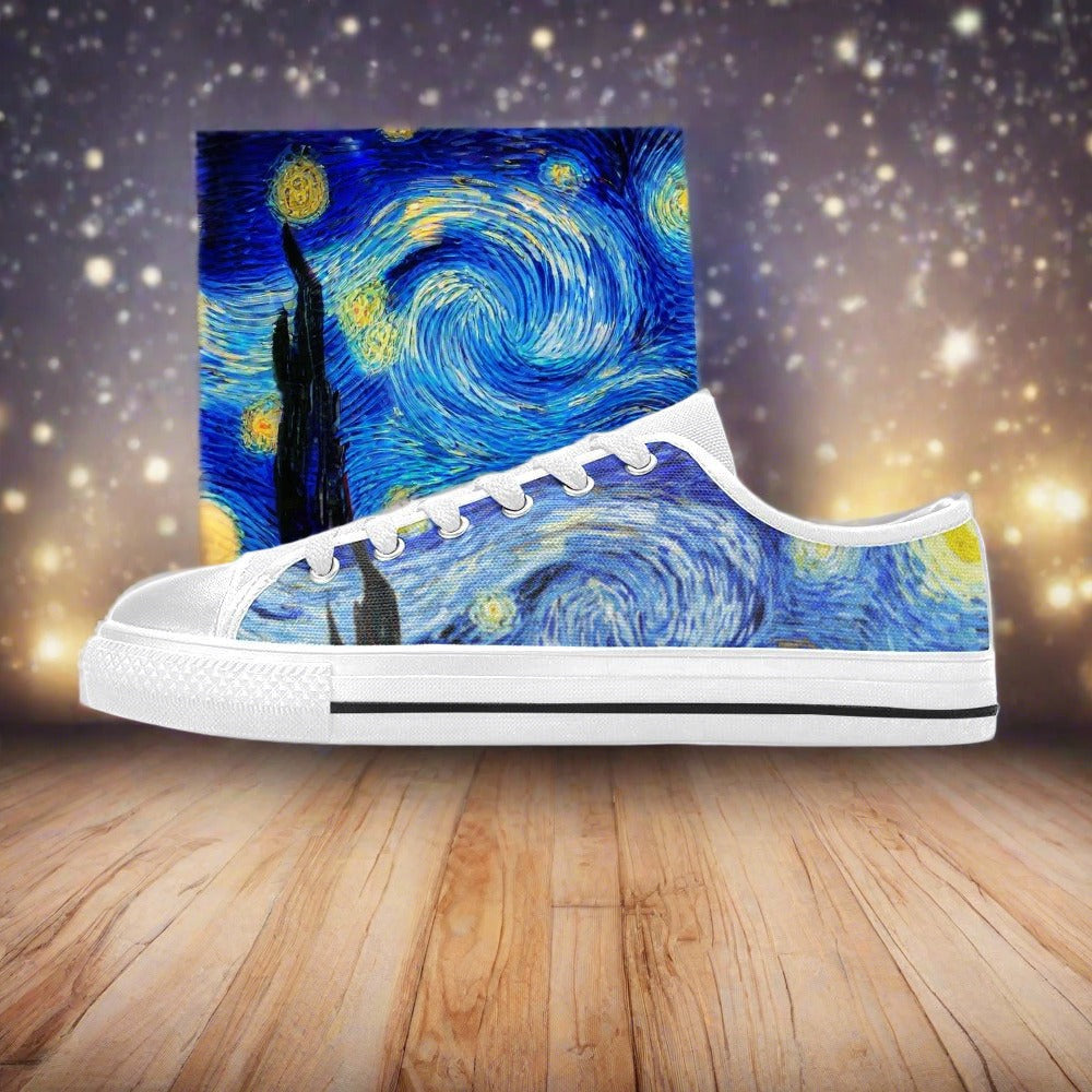 Viking Crimson Black Custom MEN Bold Art - Freaky Shoes | Custom Art Sneakers