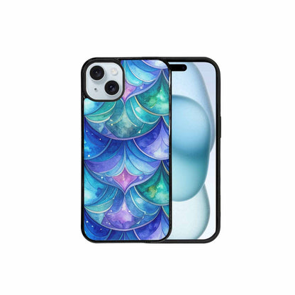 iPhone 15 Plus Case — Mermaid Scale Art Pattern, Custom Print Case Cover