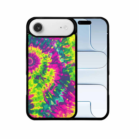 iPhone 17 Air Case — Tie Dye Neon Acid Blended Tie, Custom Printed Phone Case