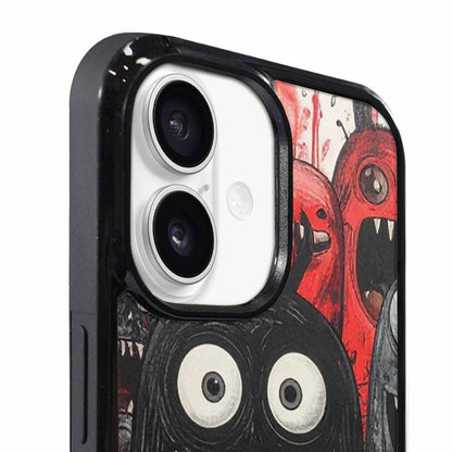 iPhone 17 Case — Black &amp; Red Ink Cartoon Cute, Unique Phone Case Design