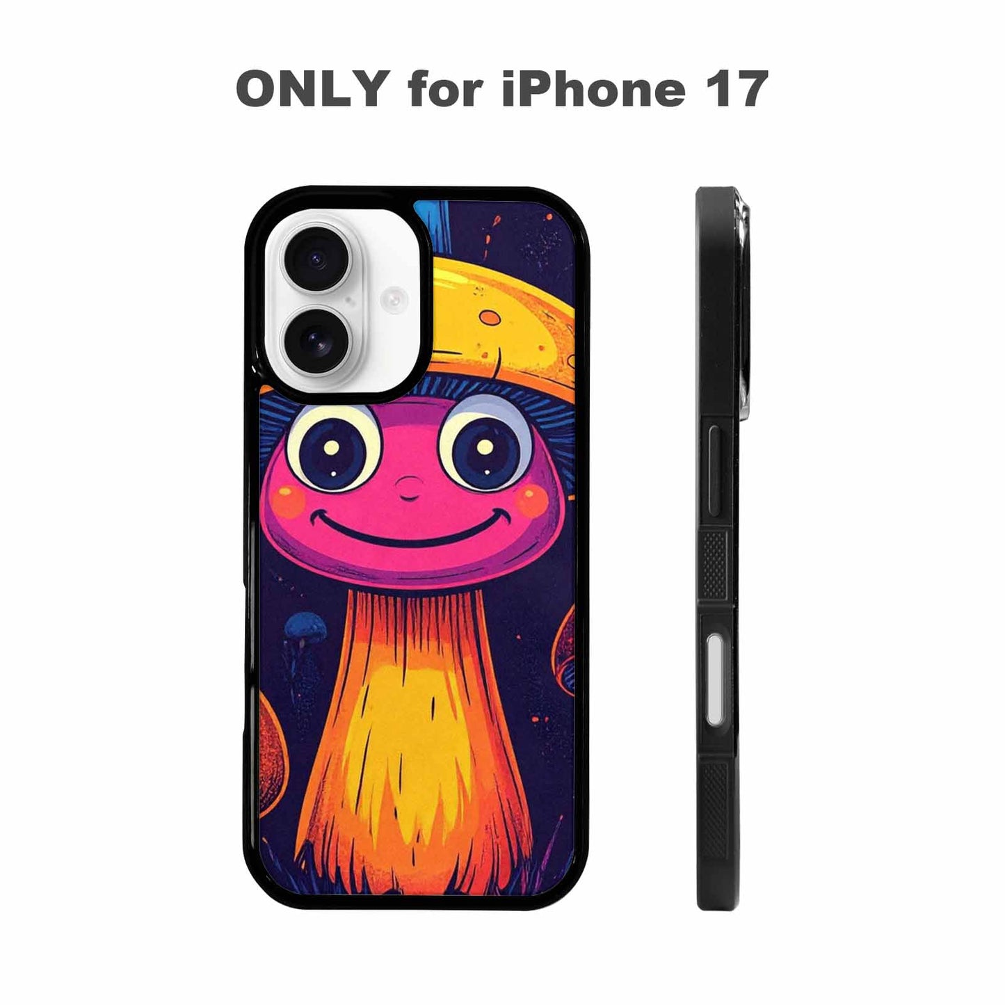 iPhone 17 Case — Retro Mushroom Cartoon Art Retro Vintage, Custom Designed Case Cover