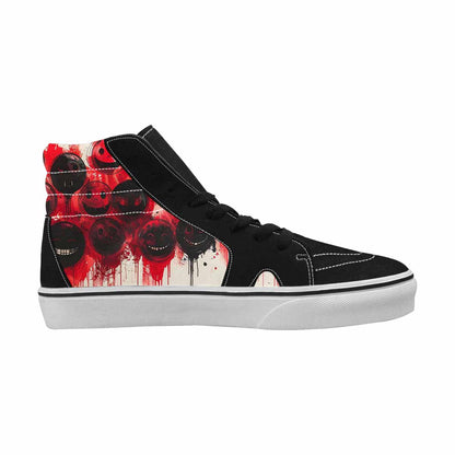 MEN'S Melting Moon Smiley High Top Canvas Dreamcore Custom Shoes