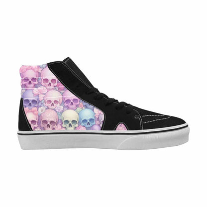 WOMEN'S Skulls - Pastel High Top Canvas Y2K Custom Sneakers