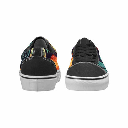 MEN'S Mushrooms And Skulls Canvas Lace-Up Vivid Shoes