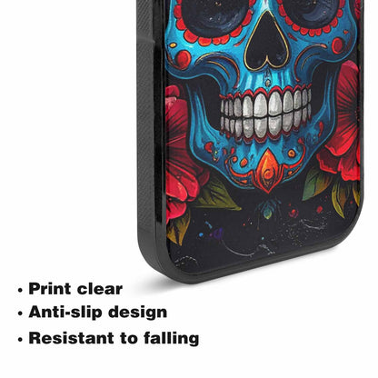 iPhone 15 Case — Graffiti Skull Art Seamless Pattern Vibrant, Customized Protective Case
