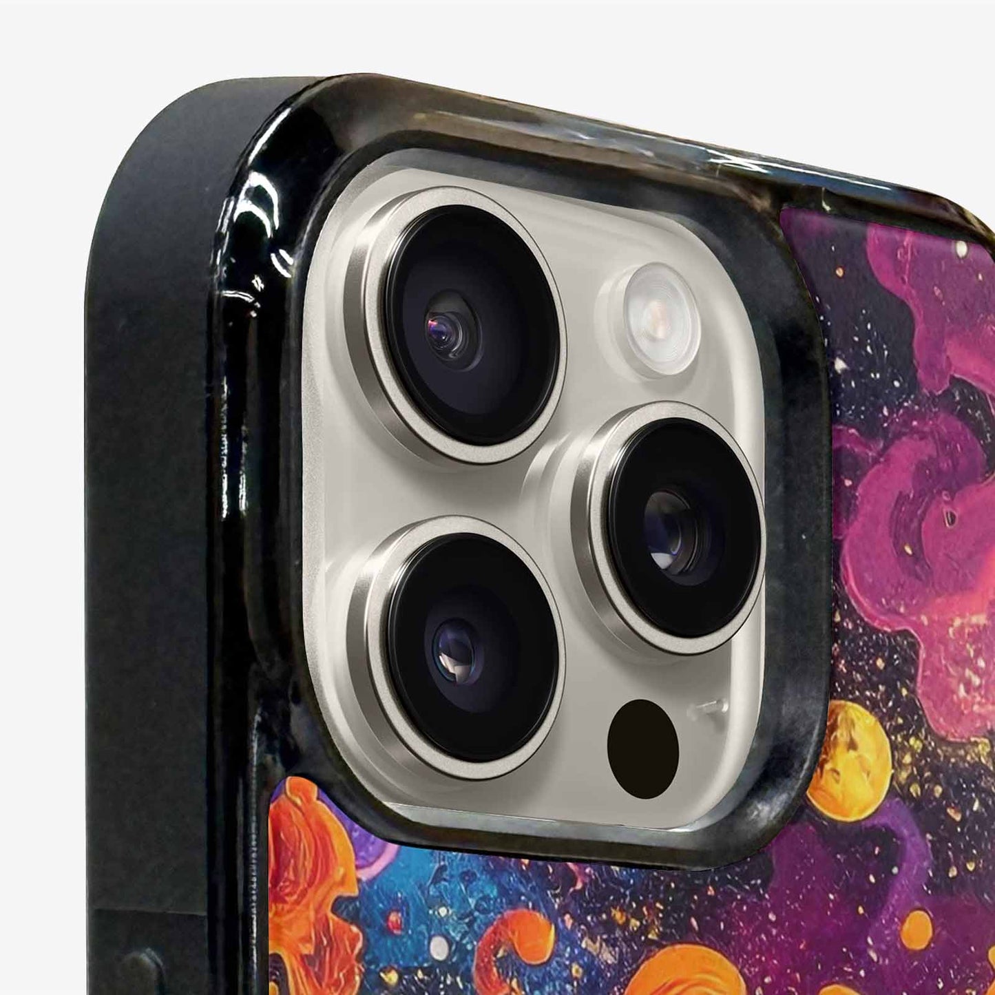 iPhone 16 Pro Case — Cosmic Creature And Object Mashup Pattern, Customized Protective Case