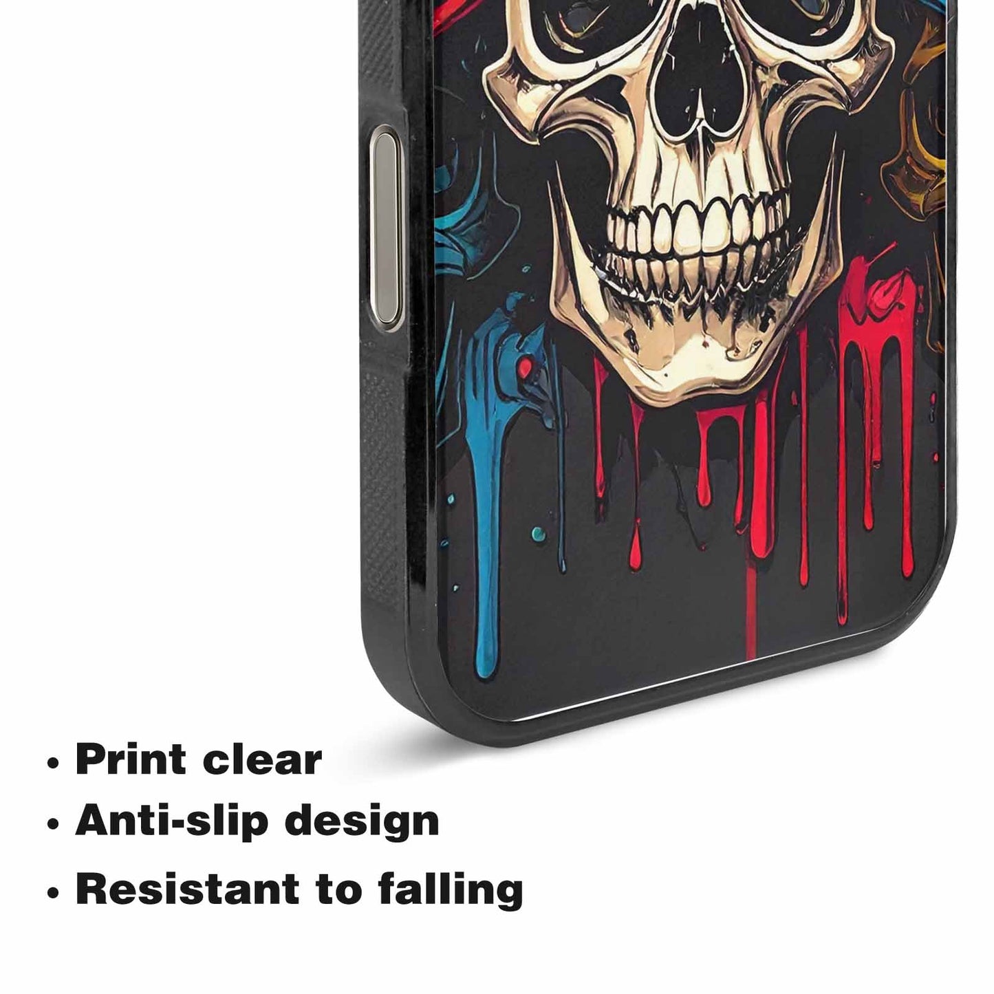 iPhone 15 Pro Max Case — Many Of Skulls Collage Overlapping Art, Original Design Phone Case