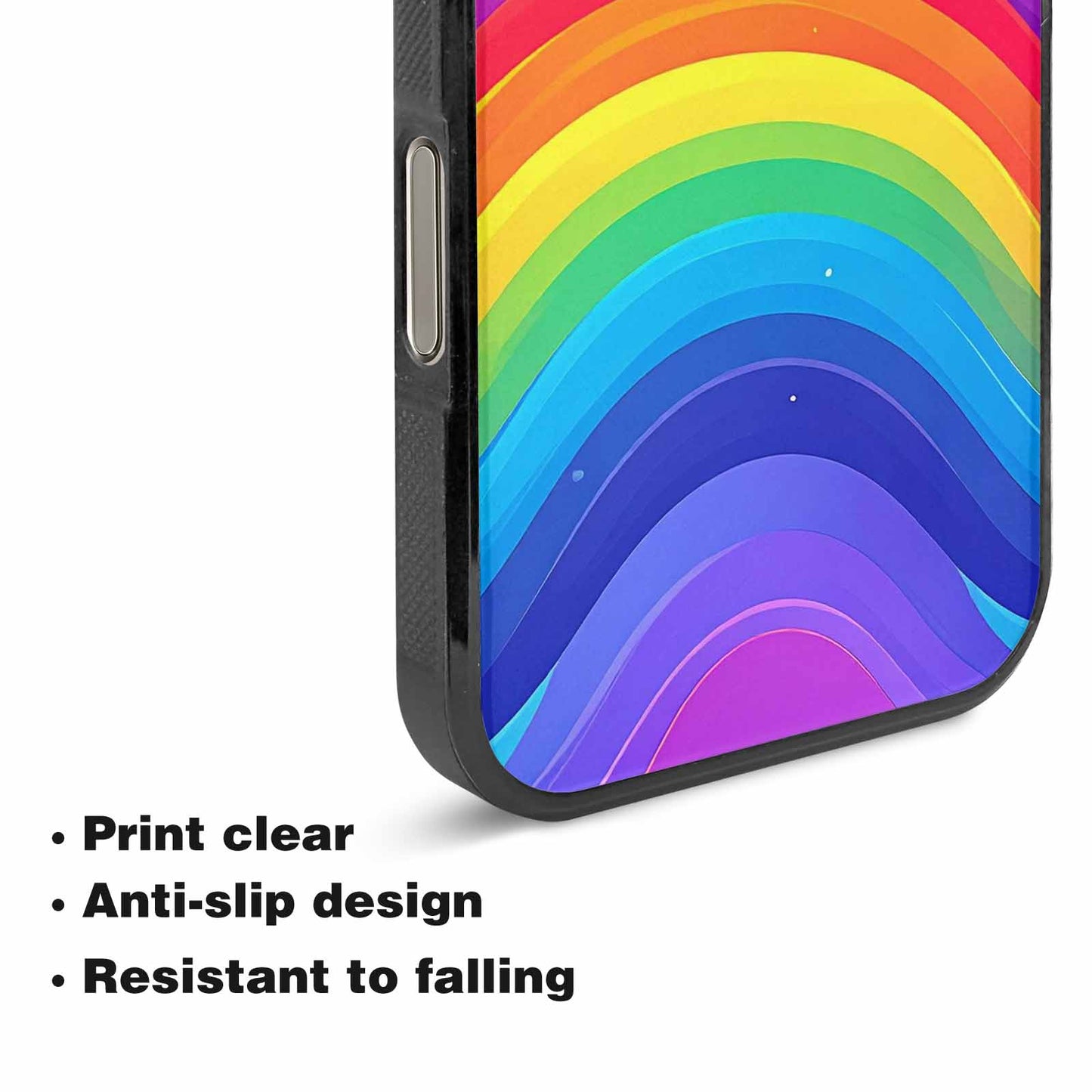 iPhone 16 Pro Max Case — Rainbow Pride, Personalized Phone Case