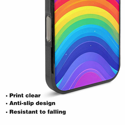 iPhone 16 Pro Max Case — Rainbow Pride, Personalized Phone Case