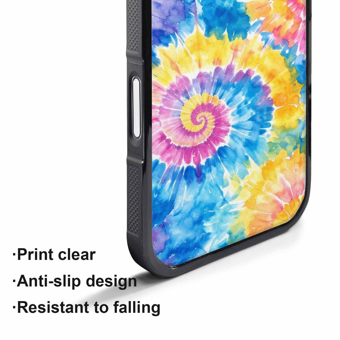 iPhone 17 Pro Case — Small Tie Dye Swirl Pattern Tie, Custom Phone Case