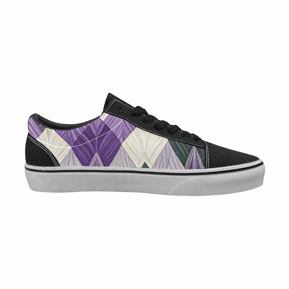 WOMEN'S Genderqueer Flag Color Canvas Lace-Up Neon Fantasy Shoes