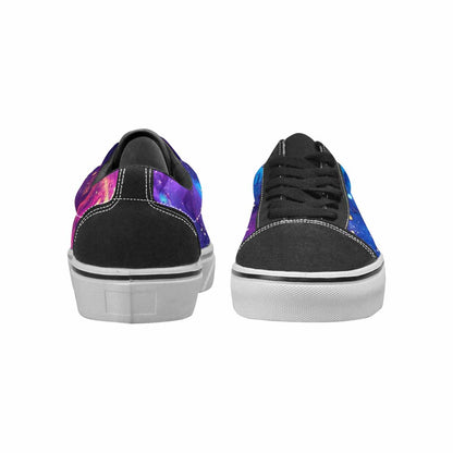 MEN'S Galaxy Snake Print Canvas Lace-Up Aesthetic Custom Shoes