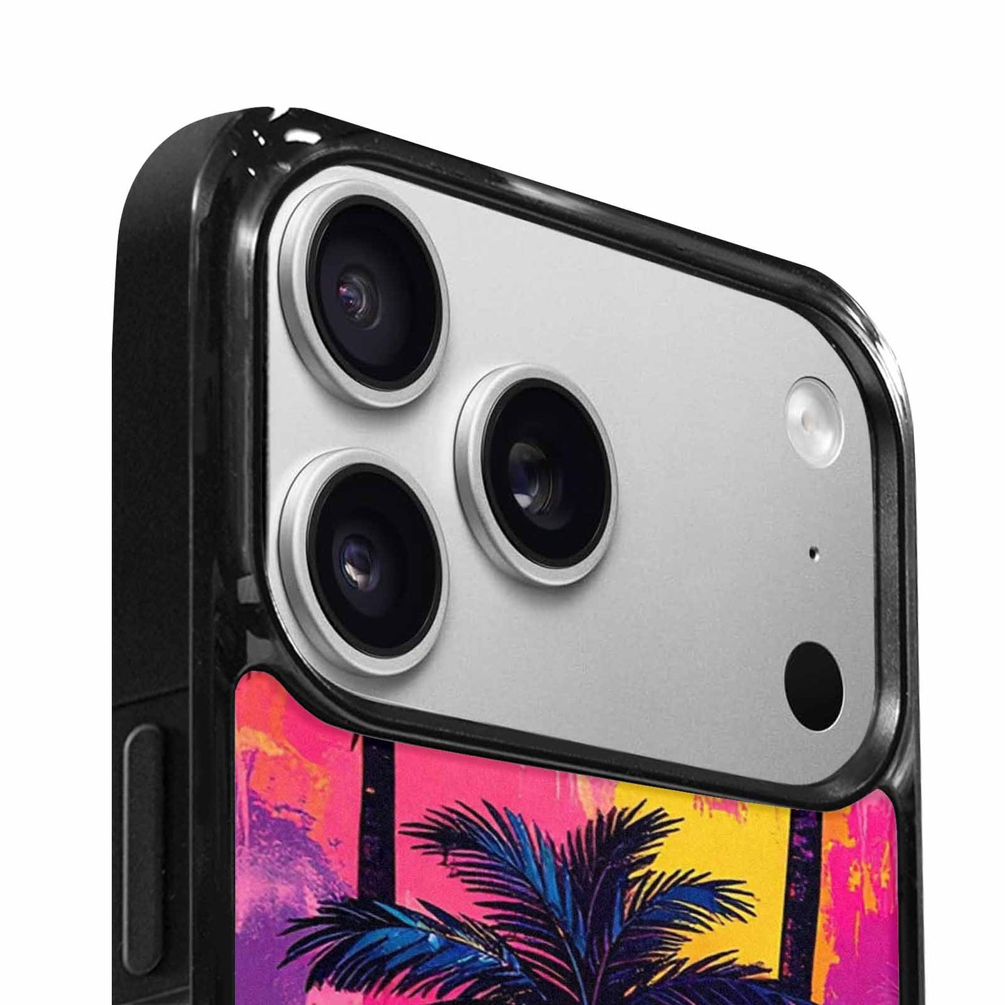 iPhone 17 Pro Max Case — Chrome Bling Palm Original Art, Custom Made Phone Cover