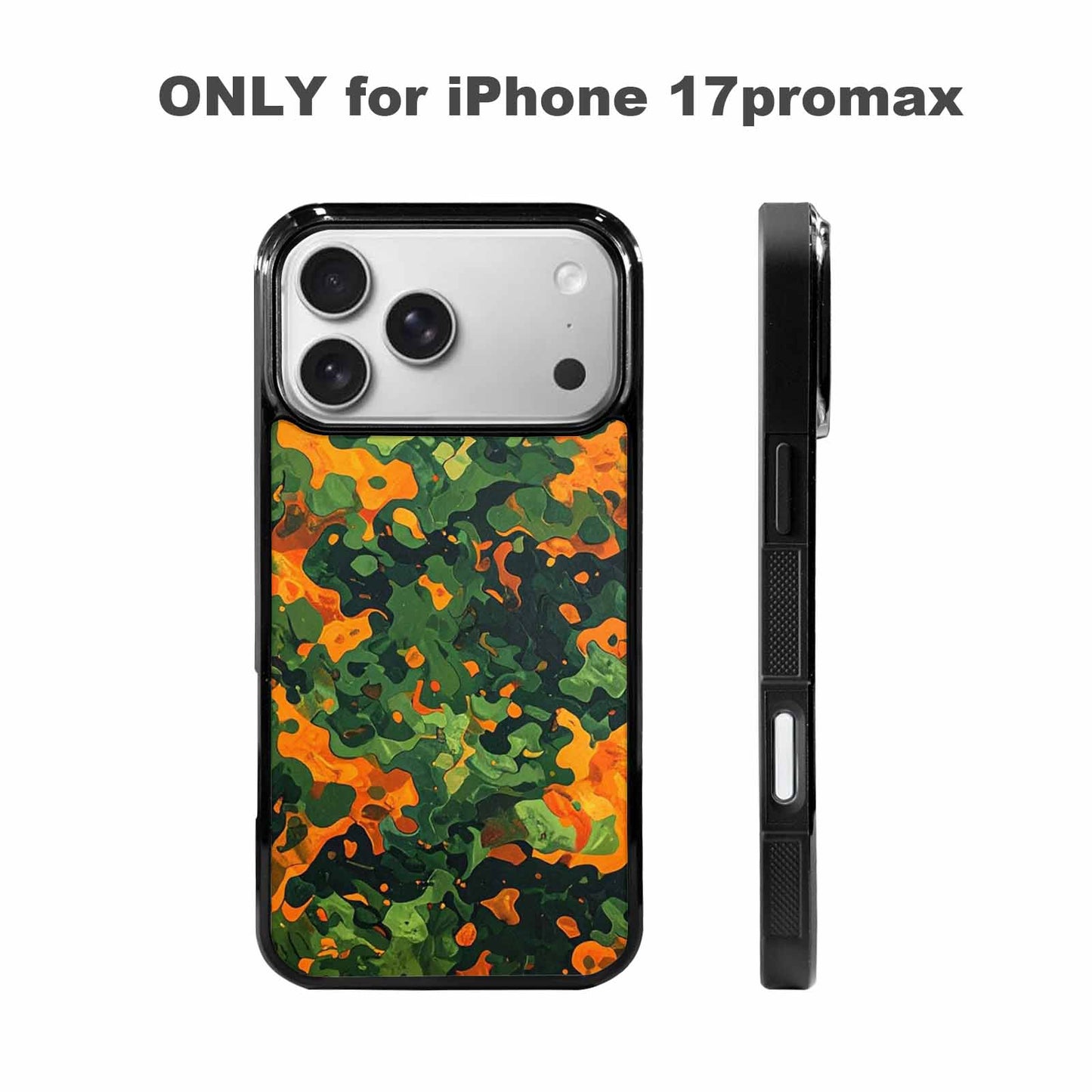 iPhone 17 Pro Max Case — Small Military Camouflage Blotch Camo, Custom Designed Case Cover