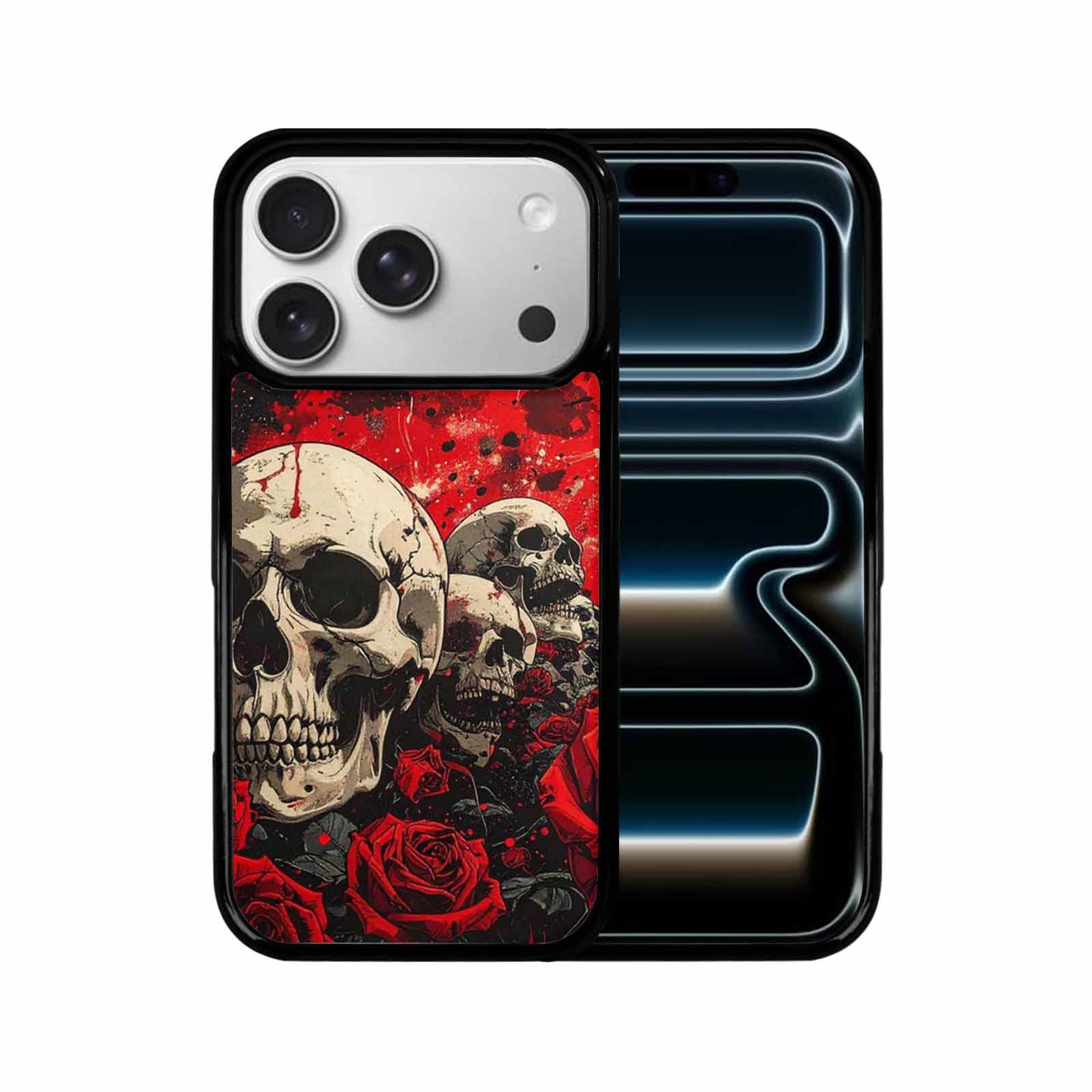 iPhone 17 Pro Case — Skull Dark Art Gothic Print Gothic, Custom Designed Case Cover