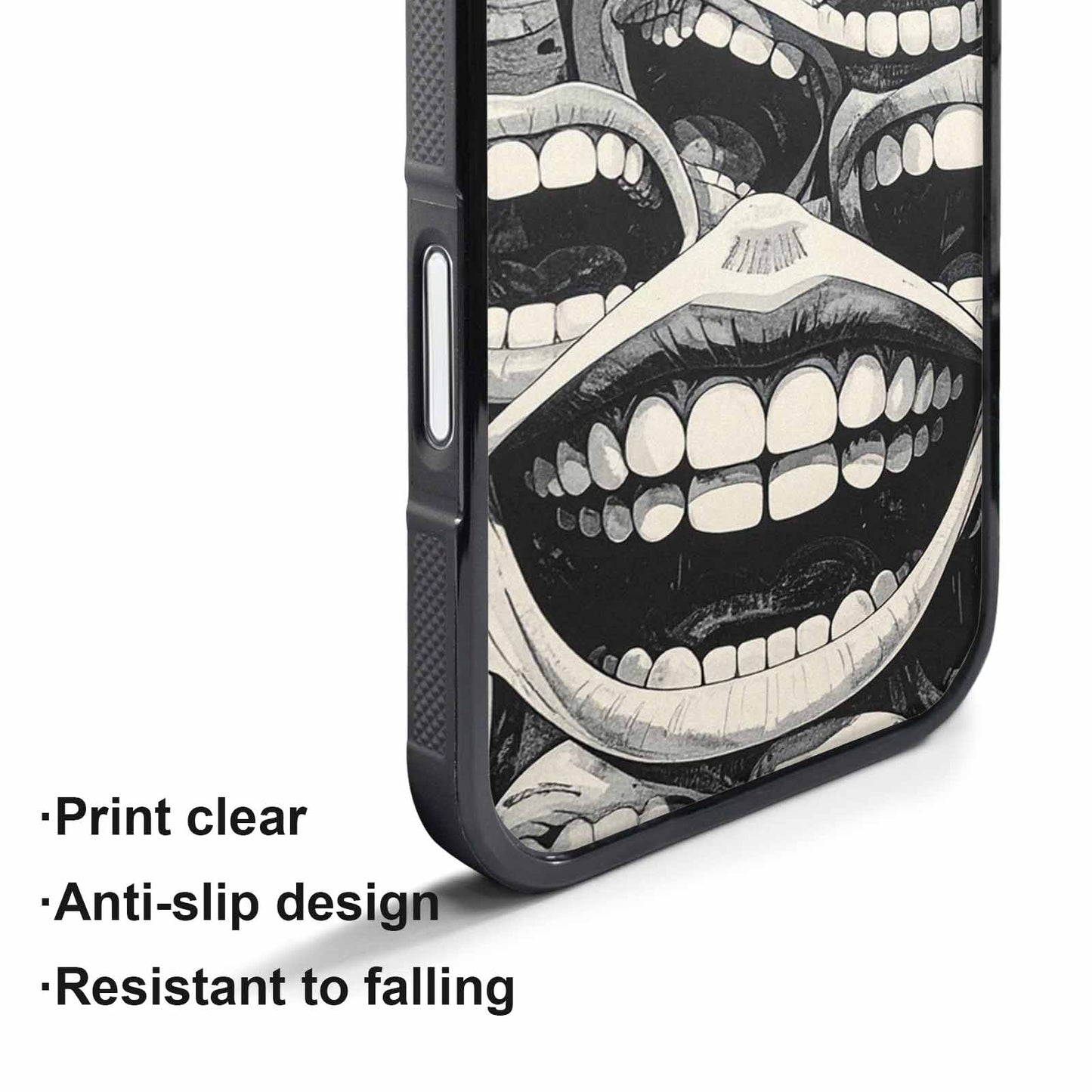 iPhone 17 Pro Case — Seamless Repeating Pattern Of Overlapping Cartoon, Custom Printed Phone Case