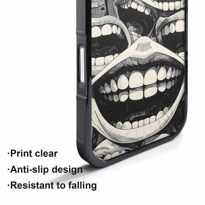 iPhone 17 Pro Case — Seamless Repeating Pattern Of Overlapping Cartoon, Custom Printed Phone Case
