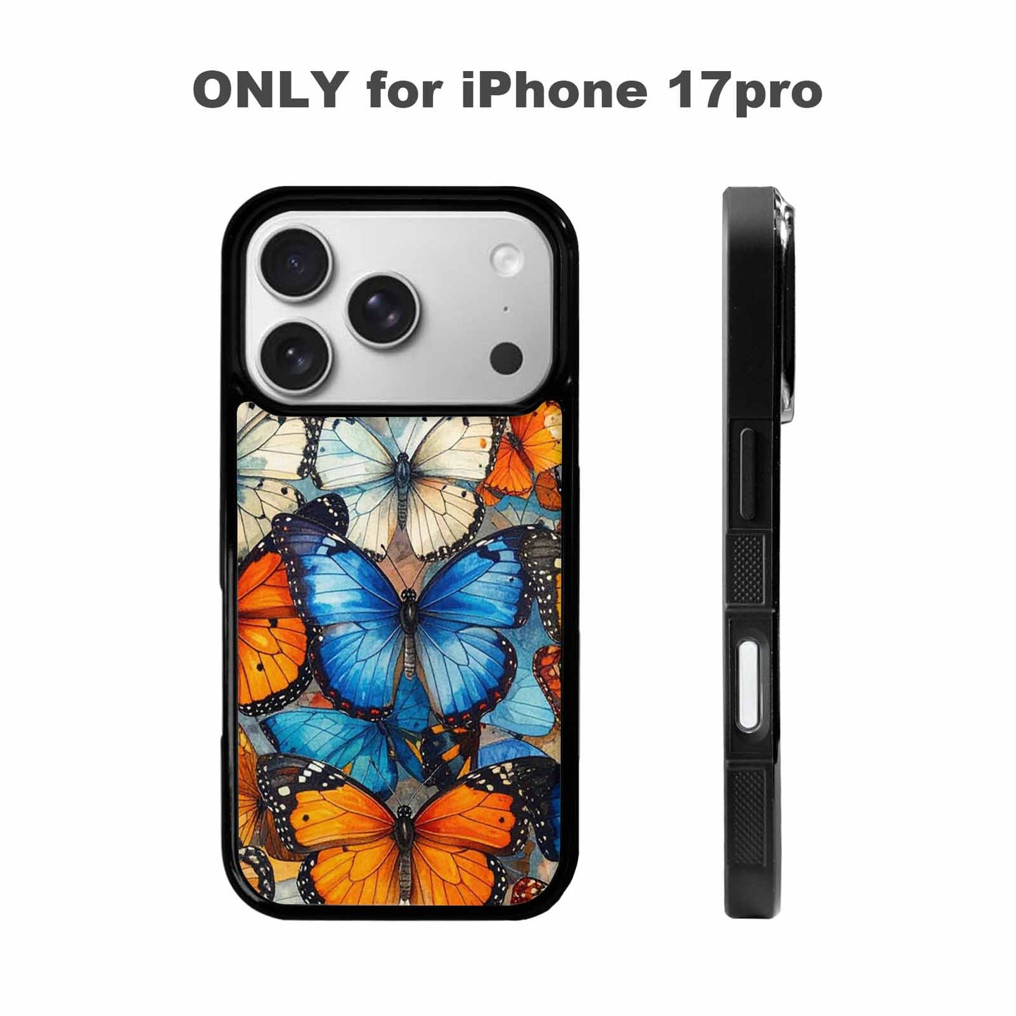 iPhone 17 Pro Case — Small Butterfly Wing Pattern Randomly Original, Custom Printed Phone Case