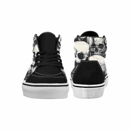 WOMEN'S Skulls - Classic High Top Canvas Dark Academia Shoes