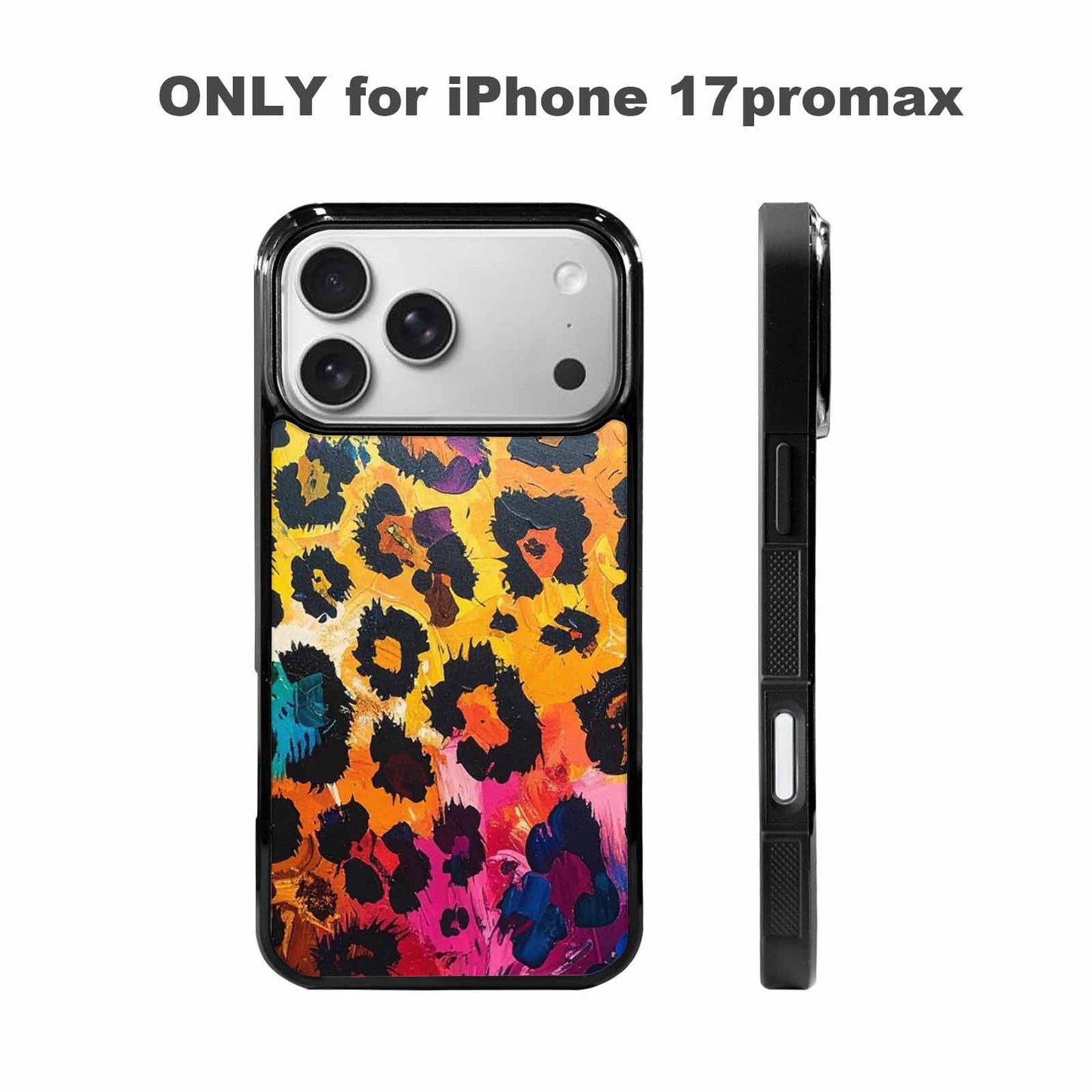 iPhone 17 Pro Max Case — Full Color Vibrant Animal Print, Custom Art Phone Cover