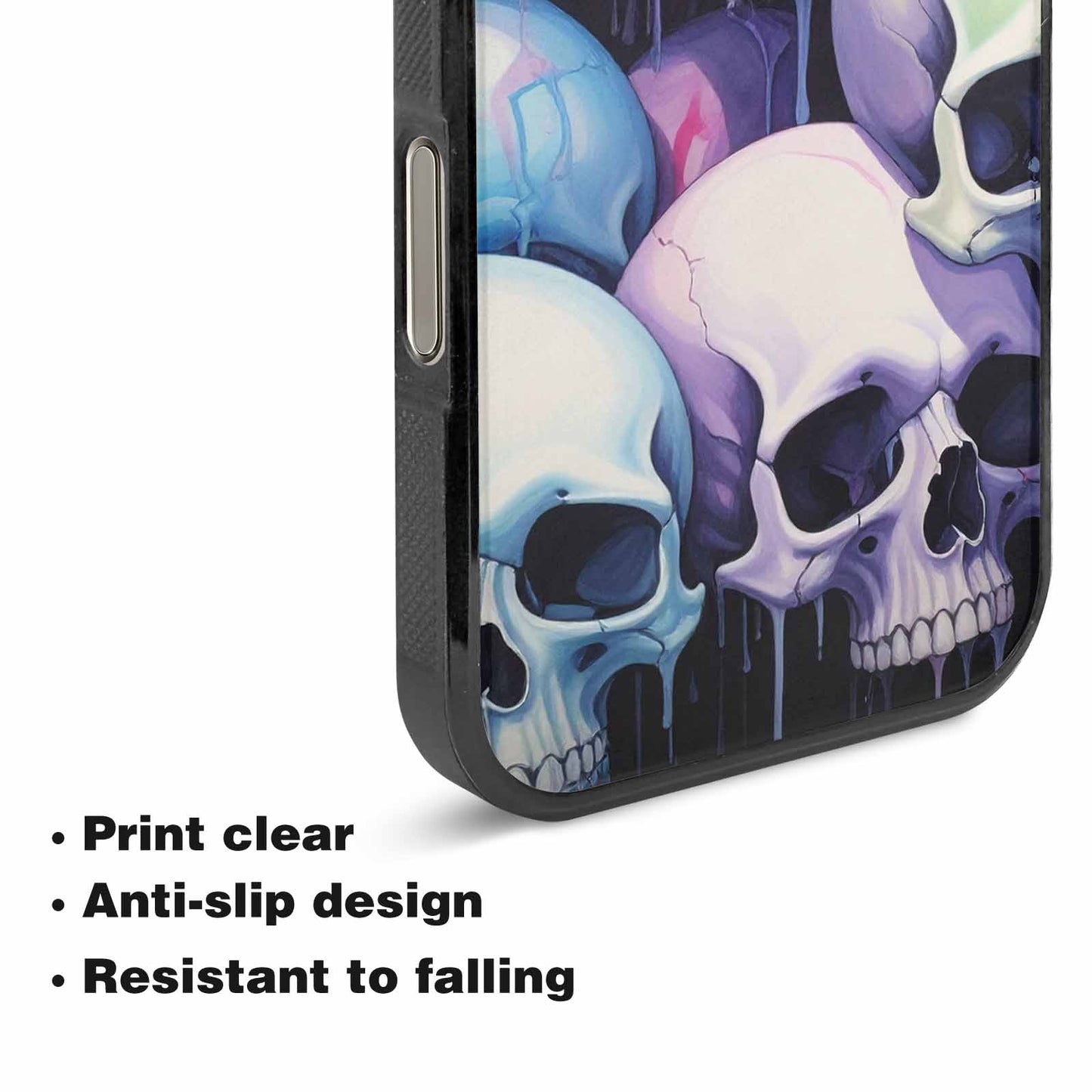 iPhone 16 Pro Case — Dark Black And White Color Tone, Personalized Phone Case