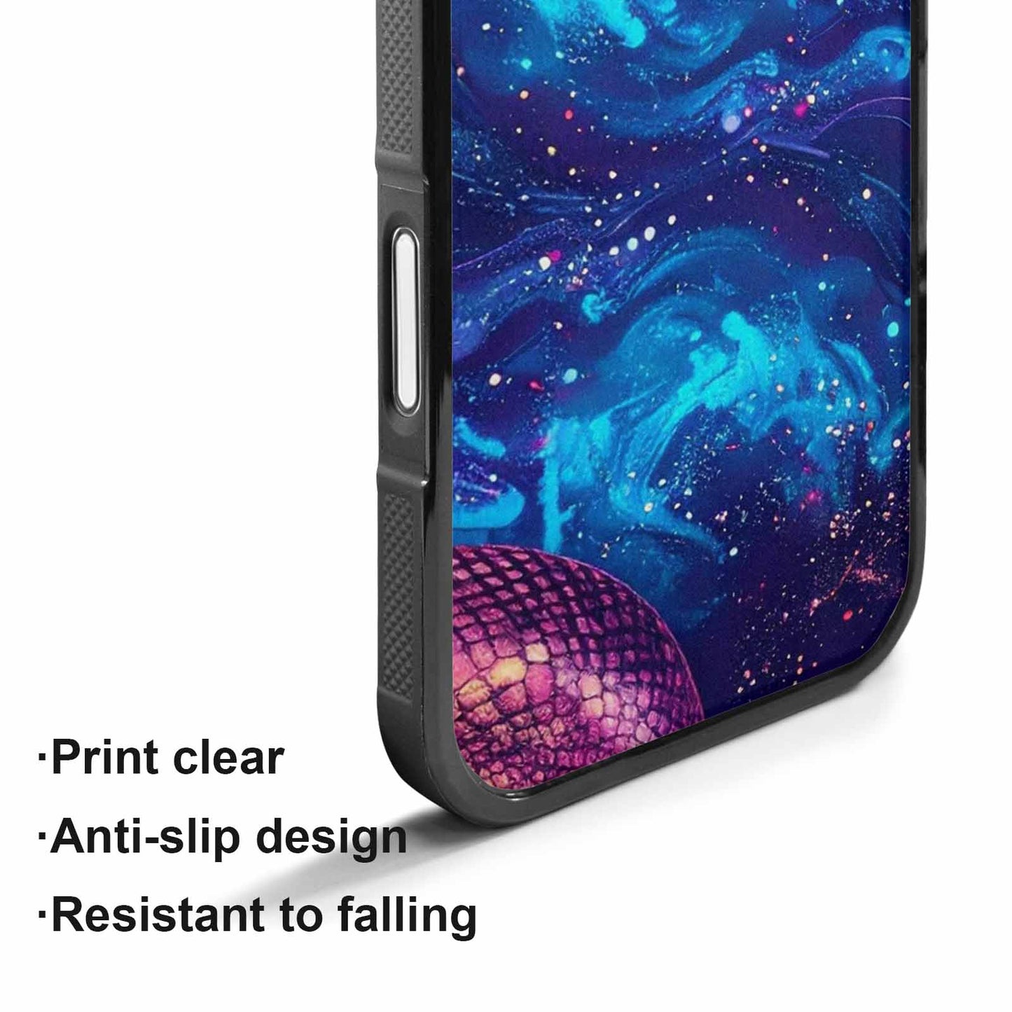 iPhone 17 Case — Galaxy Snake Print Galaxy Space, Original Design Phone Case