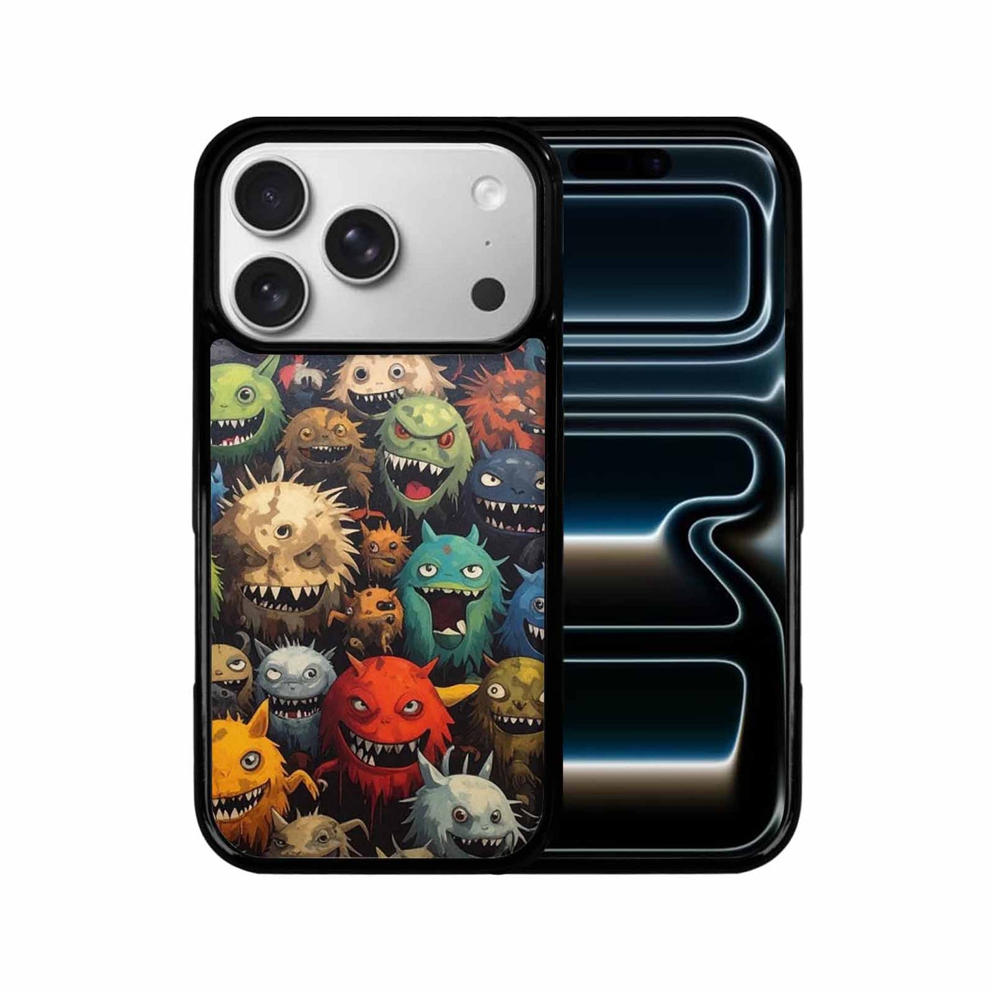 iPhone 17 Pro Case — Monsters Camomonsters Pattern Qch Camo, Custom Phone Case