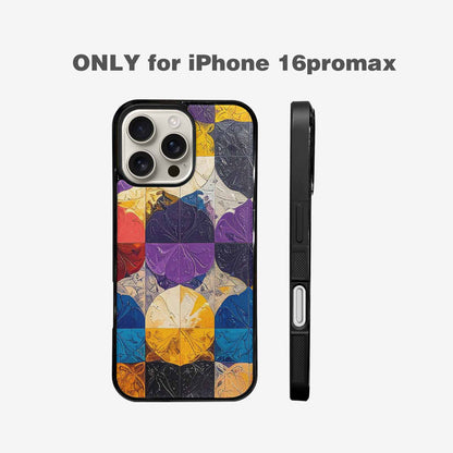 iPhone 16 Pro Max Case — Nonbinary Flag Color Theme Small Rainbow, Custom Phone Case