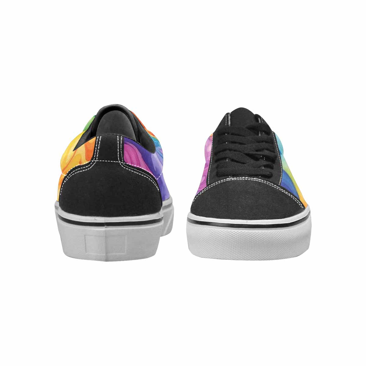 WOMEN'S Tie Lace-Up Canvas Kaleidoscope Custom Sneakers
