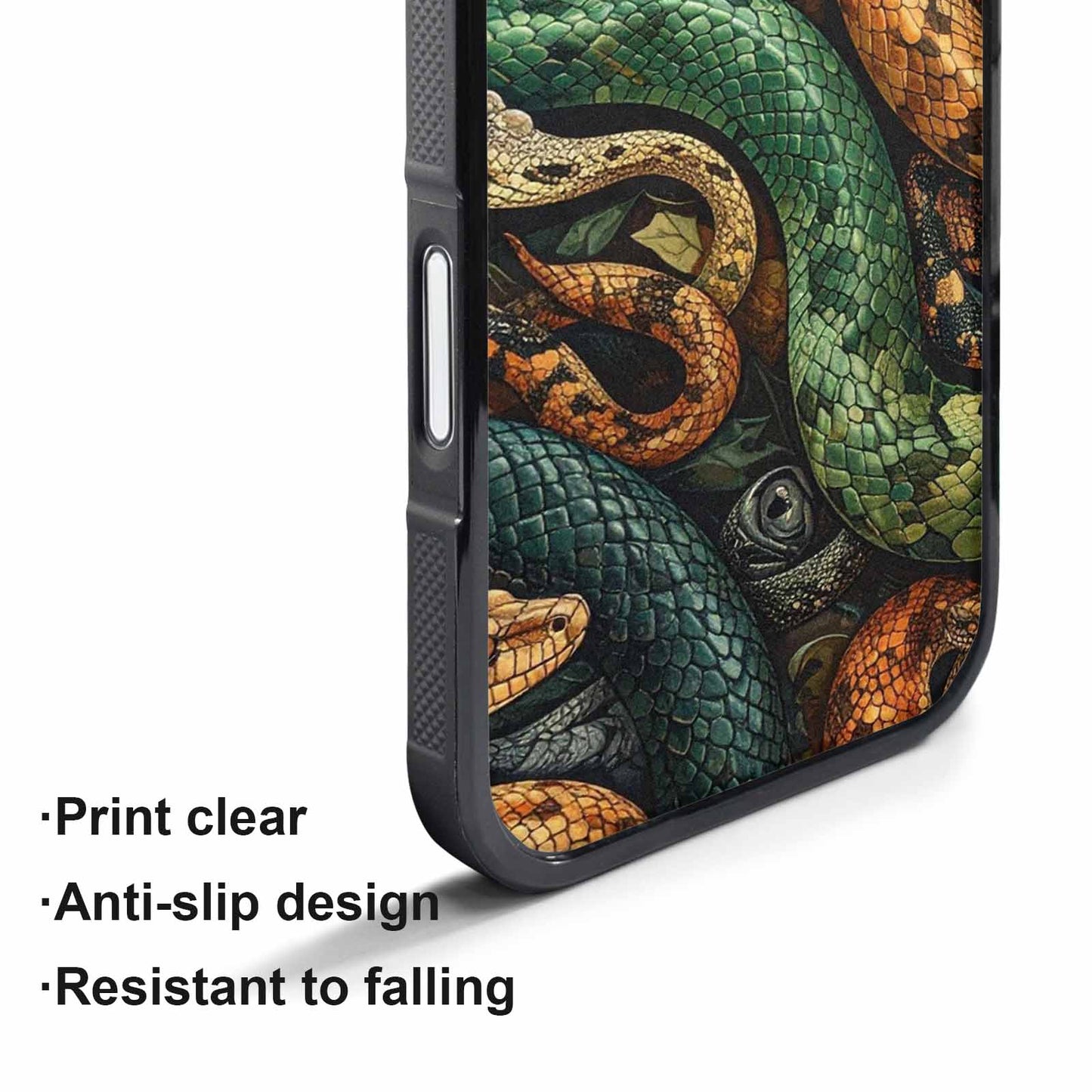 iPhone 17 Pro Max Case — Small Snake Skin Reptile Original Art, Original Design Phone Case