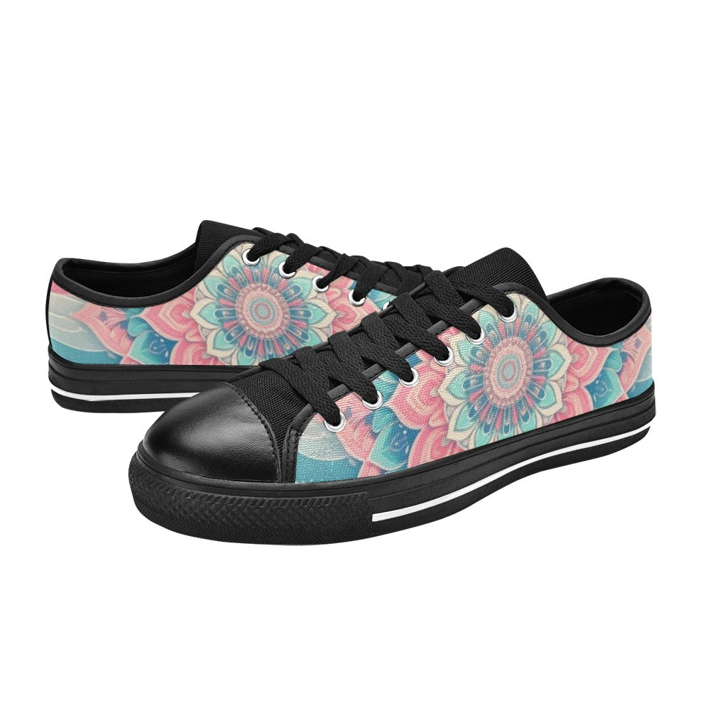 MEN'S Pastel Wave Mandala Canvas Dreamcore Shoes