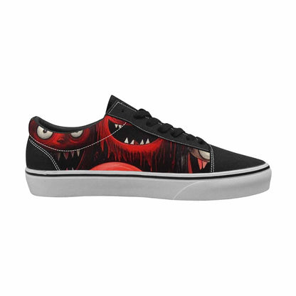 WOMEN'S Monsters (general) Lace-Up Canvas Kaleidoscope Sneakers