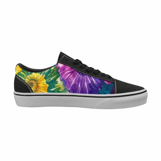 MEN'S Tie Dye Swirl Canvas Lace-Up Dark Academia Custom Sneakers