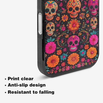 iPhone 16 Case — Colorful Dia De Los Muertos Sugar, Custom Printed Phone Case
