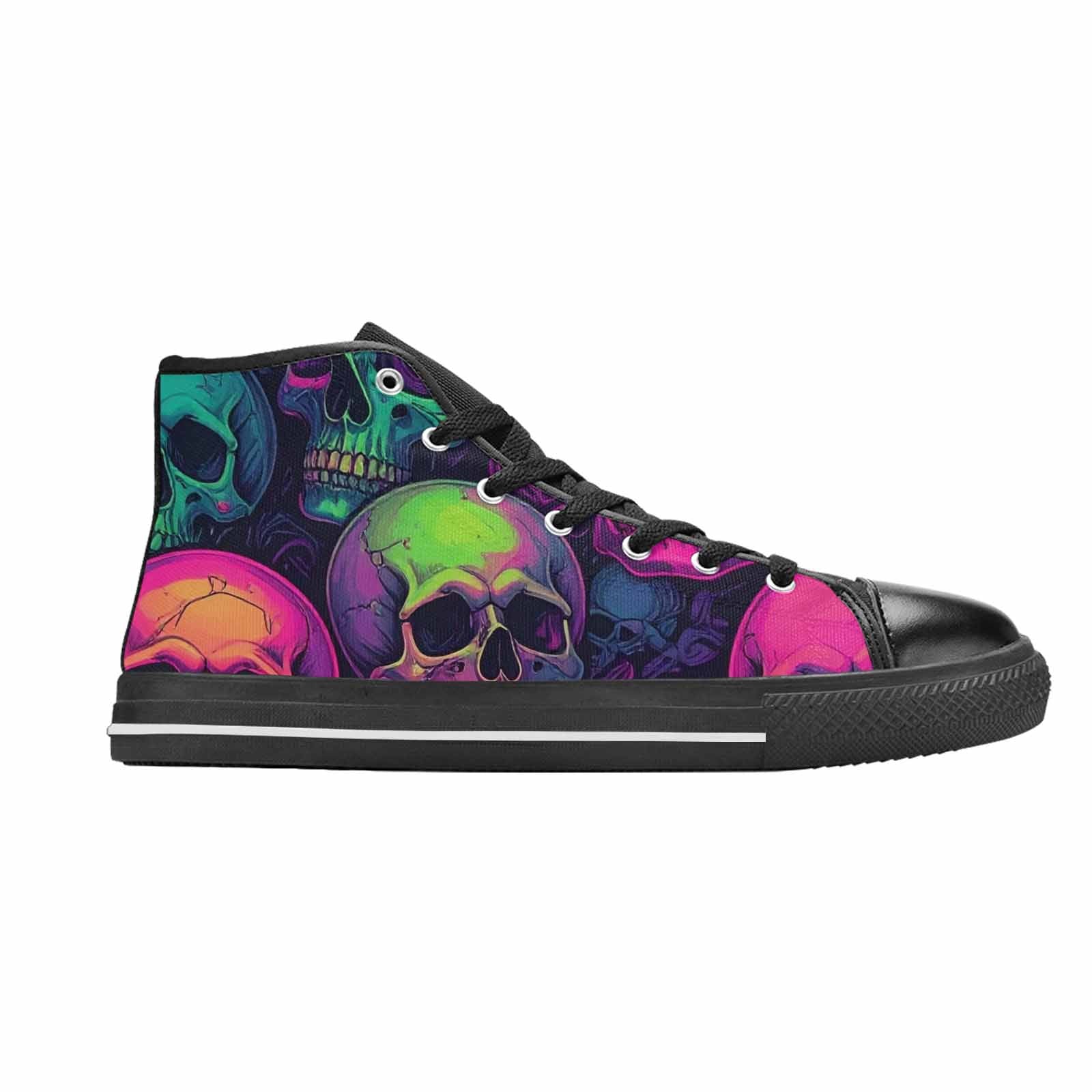 MEN'S Skulls - Neon High Top Canvas Dreamcore Shoes