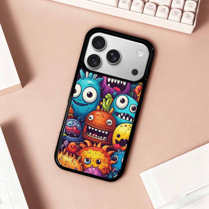 iPhone 17 Pro Case — Small Cartoon Monster Character Pattern Cartoon, Original Design Phone Case