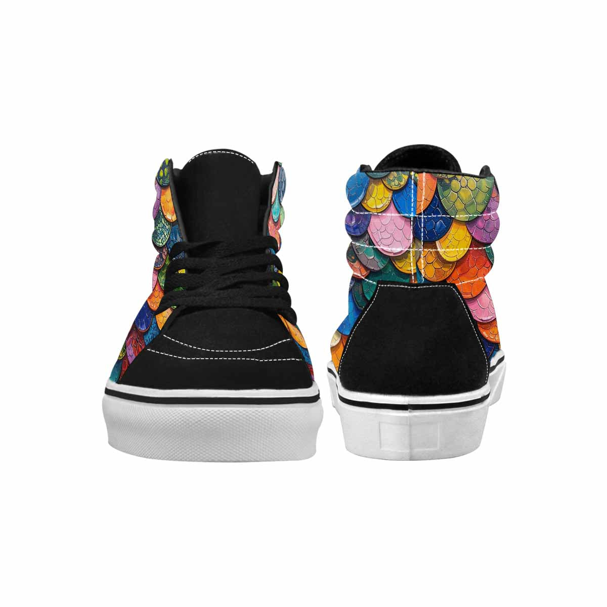 MEN'S Reptile Scale High Top Canvas Vivid Sneakers