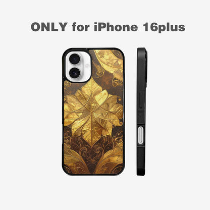 iPhone 16 Plus Case — Klimt Gold Leaf Artwork Pattern, Original Design Phone Case