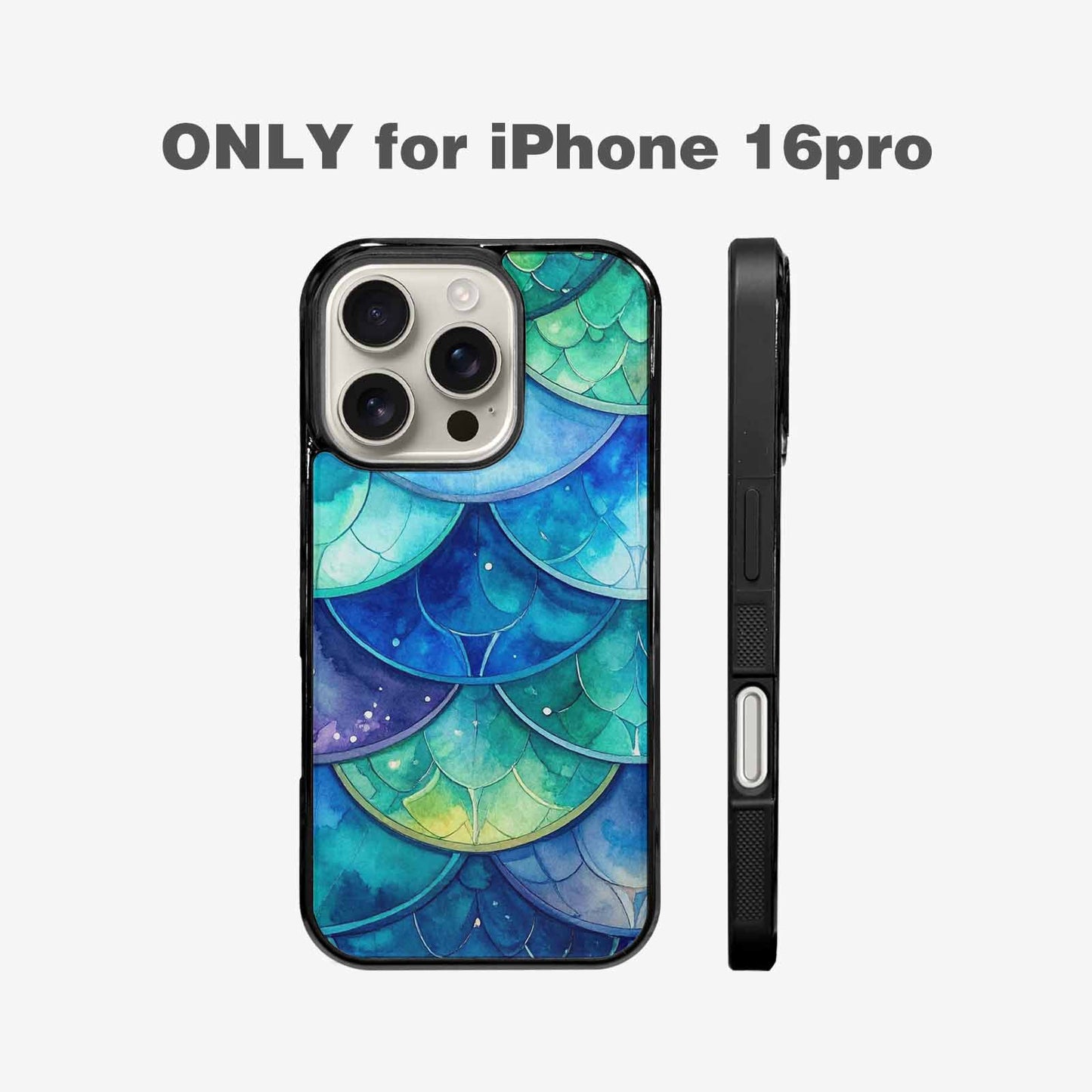 iPhone 16 Pro Case — Mermaid Scale, Custom Designed Case Cover