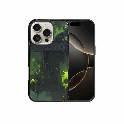 iPhone 16 Pro Case — Toxic Melting Skeleton Cats Small Toxic, Personalized Phone Case