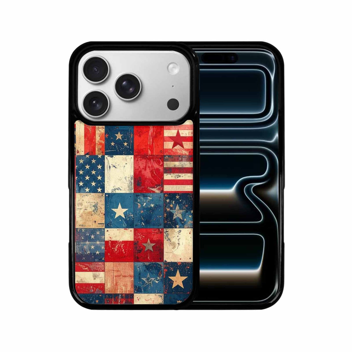 iPhone 17 Pro Case — Small American Flag Stars And Galaxy, Custom Phone Case