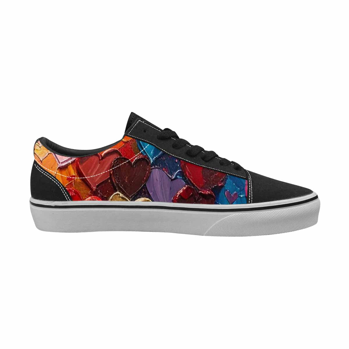 WOMEN'S Heart Burst Lace-Up Canvas Surreal Shoes