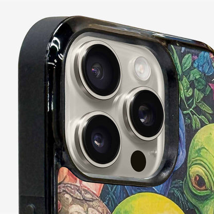 iPhone 16 Pro Max Case — Aliens Pattern Hundreds Of Sma, Custom Made Phone Cover