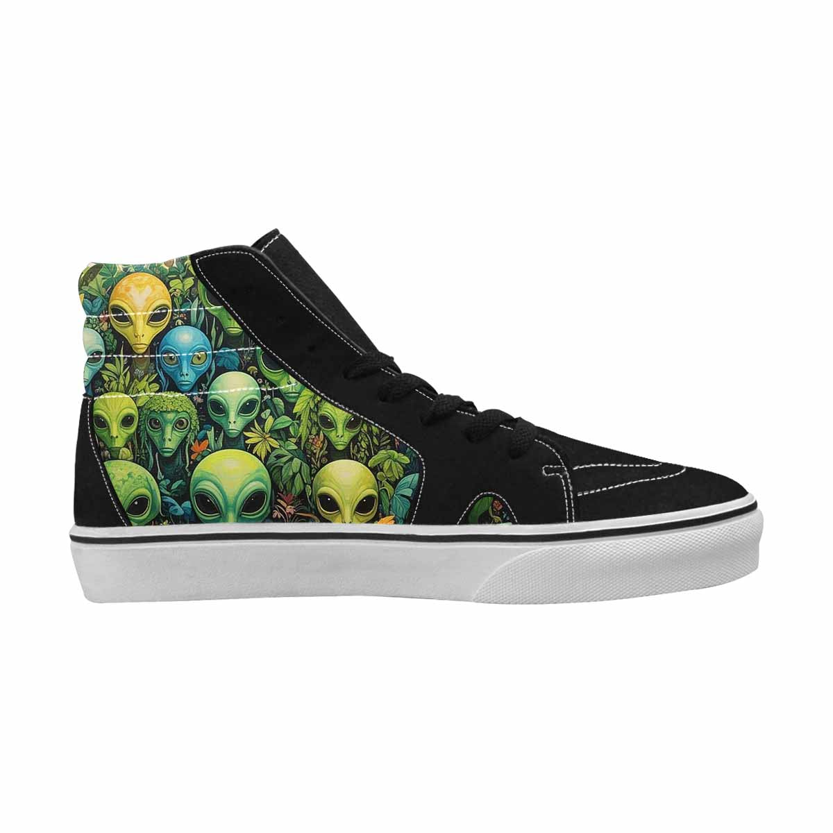 MEN'S Aliens High Top Canvas Cottagecore Sneakers