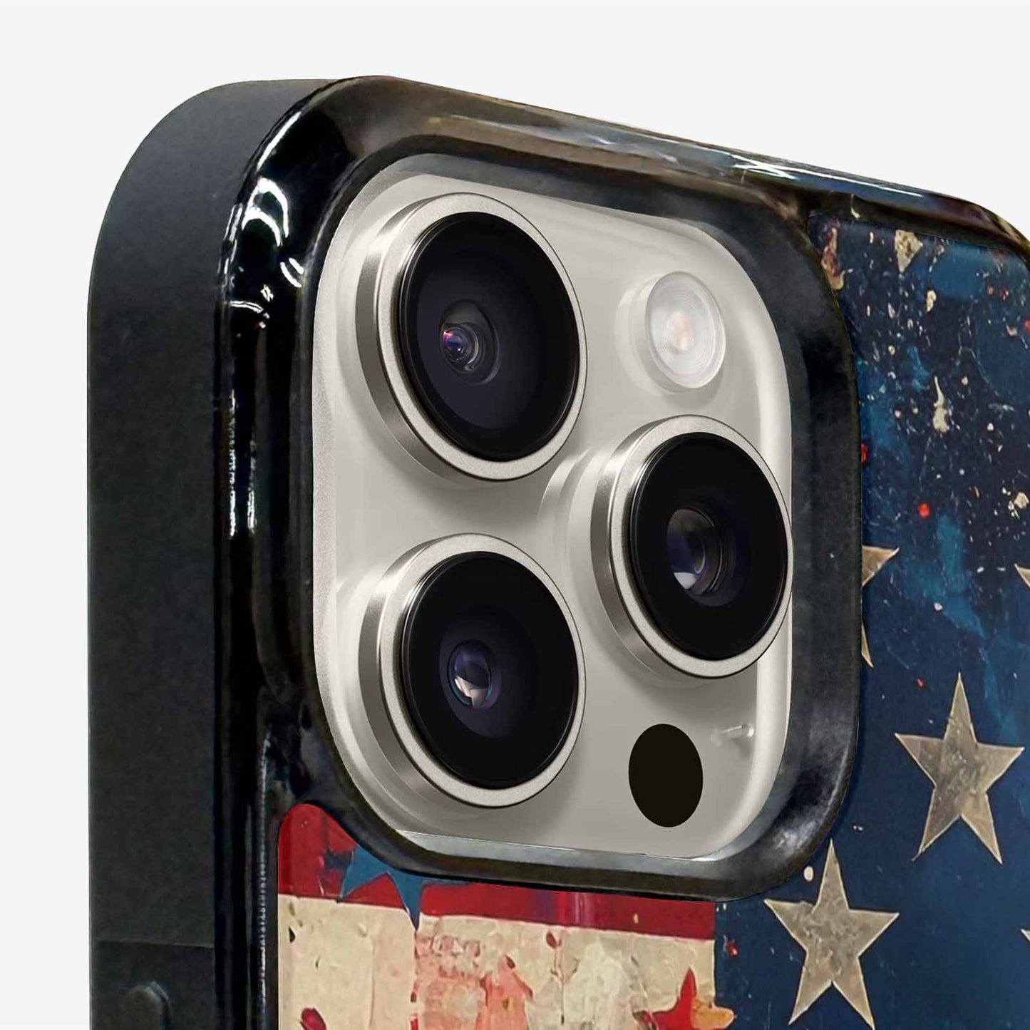 iPhone 15 Pro Max Case — Patriotic Stars And Stripes American Stars, Custom Made Phone Cover