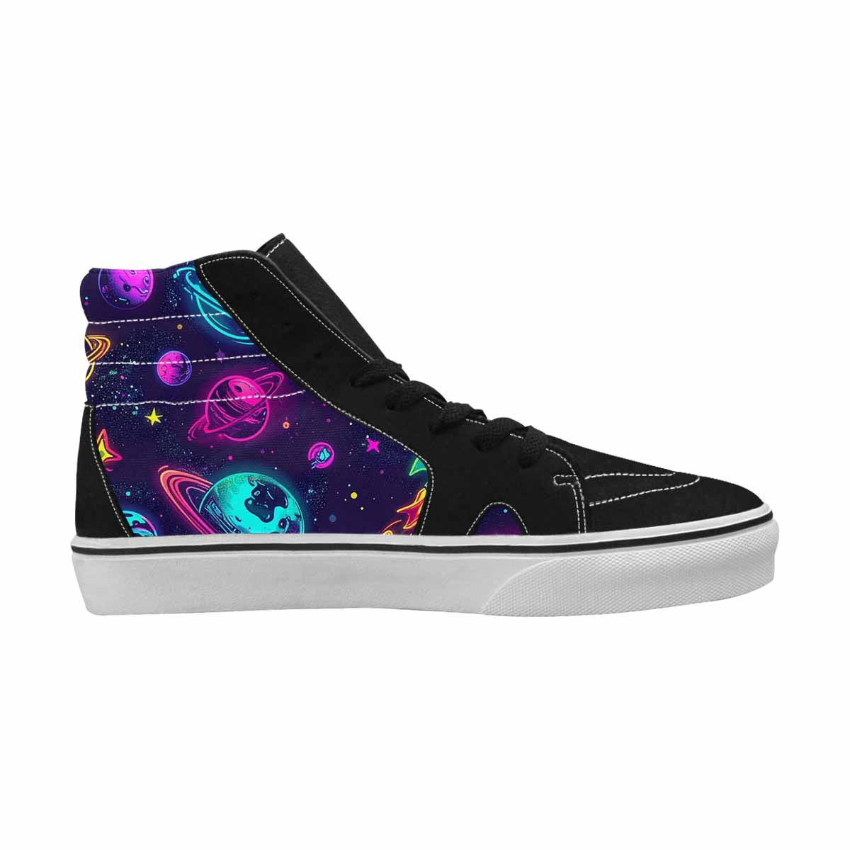 WOMEN'S Space Galaxy Astronaut High Top Canvas Surreal Sneakers