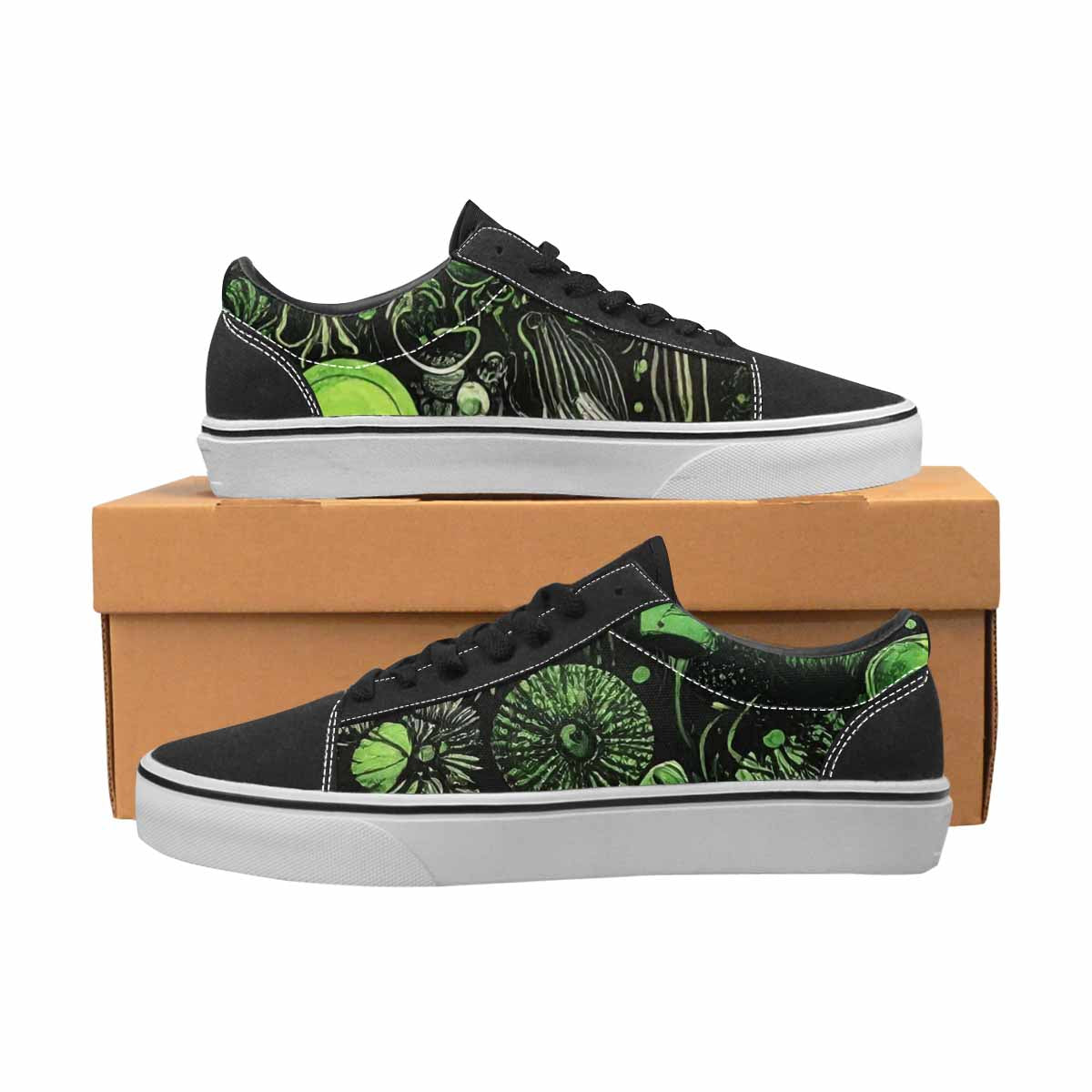 WOMEN'S Sea Creature Burst Lace-Up Canvas Surreal Shoes