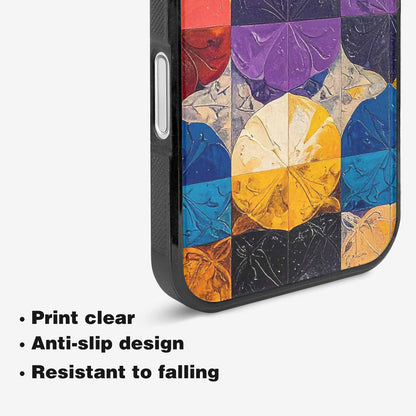 iPhone 16 Case — Nonbinary Flag Color Theme Small Rainbow, Custom Made Phone Cover