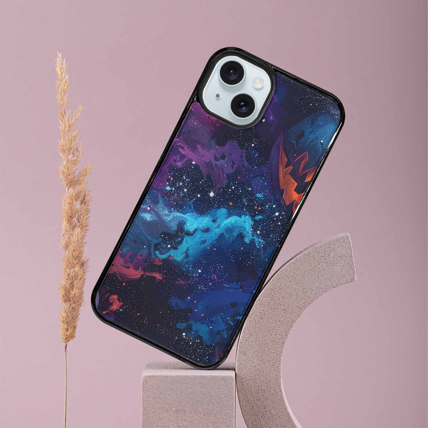 iPhone 15 Plus Case — Eamless Repeating Pattern Of Overlapping Pumpkin, Customized Protective Case